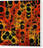 Black Dotted Abstract Design - Canvas Print