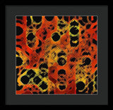 Black Dotted Abstract Design - Framed Print