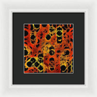 Black Dotted Abstract Design - Framed Print