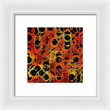 Black Dotted Abstract Design - Framed Print