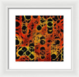 Black Dotted Abstract Design - Framed Print