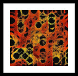 Black Dotted Abstract Design - Framed Print