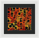 Black Dotted Abstract Design - Framed Print