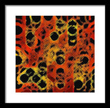 Black Dotted Abstract Design - Framed Print
