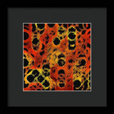 Black Dotted Abstract Design - Framed Print