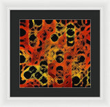 Black Dotted Abstract Design - Framed Print