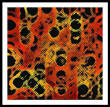 Black Dotted Abstract Design - Framed Print