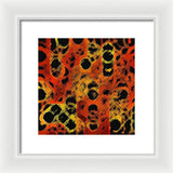 Black Dotted Abstract Design - Framed Print