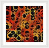 Black Dotted Abstract Design - Framed Print