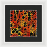 Black Dotted Abstract Design - Framed Print