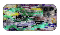 Choppy Kool Colors Abstraction - Phone Case