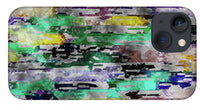 Choppy Kool Colors Abstraction - Phone Case