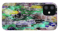 Choppy Kool Colors Abstraction - Phone Case