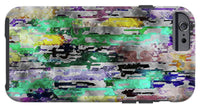 Choppy Kool Colors Abstraction - Phone Case