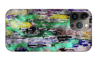 Choppy Kool Colors Abstraction - Phone Case