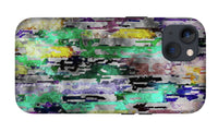 Choppy Kool Colors Abstraction - Phone Case