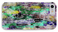 Choppy Kool Colors Abstraction - Phone Case