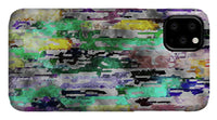 Choppy Kool Colors Abstraction - Phone Case