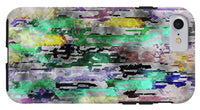 Choppy Kool Colors Abstraction - Phone Case