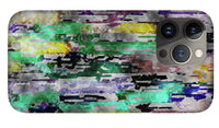 Choppy Kool Colors Abstraction - Phone Case