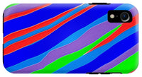 Colorful Toonish Stripes Abstract - Phone Case