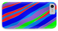 Colorful Toonish Stripes Abstract - Phone Case