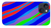 Colorful Toonish Stripes Abstract - Phone Case
