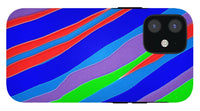 Colorful Toonish Stripes Abstract - Phone Case