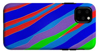 Colorful Toonish Stripes Abstract - Phone Case