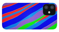 Colorful Toonish Stripes Abstract - Phone Case