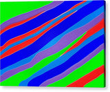 Colorful Toonish Stripes Abstract - Acrylic Print