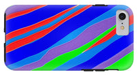 Colorful Toonish Stripes Abstract - Phone Case