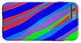 Colorful Toonish Stripes Abstract - Phone Case