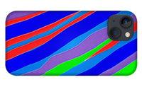 Colorful Toonish Stripes Abstract - Phone Case