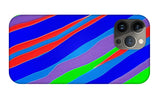 Colorful Toonish Stripes Abstract - Phone Case