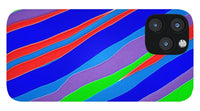 Colorful Toonish Stripes Abstract - Phone Case