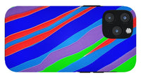 Colorful Toonish Stripes Abstract - Phone Case