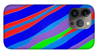 Colorful Toonish Stripes Abstract - Phone Case