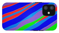 Colorful Toonish Stripes Abstract - Phone Case