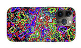 Glowing Color Lines Space Abstraction  - Phone Case