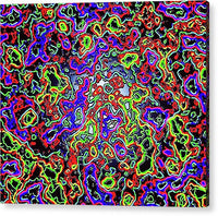 Glowing Color Lines Space Abstraction  - Acrylic Print