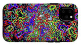 Glowing Color Lines Space Abstraction  - Phone Case