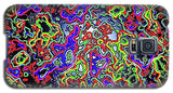 Glowing Color Lines Space Abstraction  - Phone Case