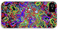 Glowing Color Lines Space Abstraction  - Phone Case