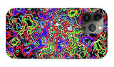 Glowing Color Lines Space Abstraction  - Phone Case