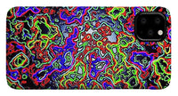 Glowing Color Lines Space Abstraction  - Phone Case