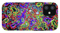 Glowing Color Lines Space Abstraction  - Phone Case