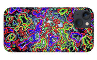 Glowing Color Lines Space Abstraction  - Phone Case