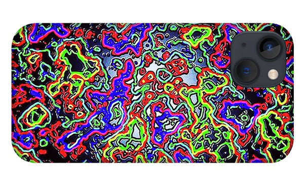 Glowing Color Lines Space Abstraction  - Phone Case