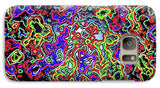 Glowing Color Lines Space Abstraction  - Phone Case